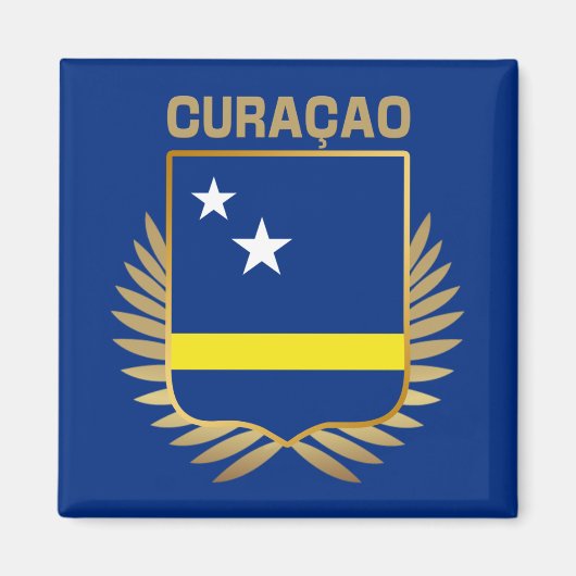 Flaggenschild Curacao Magnet (Vorne)
