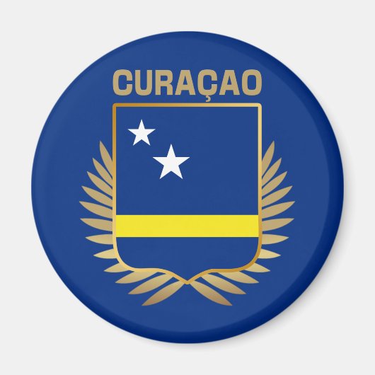 Flaggenschild Curacao Magnet (Vorne)