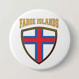 Flaggenschild der Färöer Button