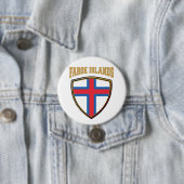 Flaggenschild der Färöer Button (Beispiel)