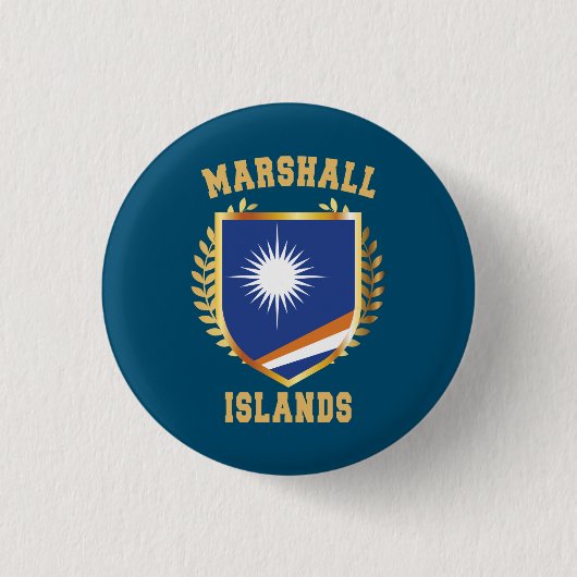 Flaggenschild der Marshallinseln Button (Vorderseite)