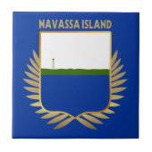 Flaggenschild der Navassa Fliese (Vorderseite)
