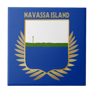 Flaggenschild der Navassa Fliese