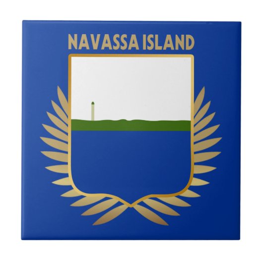 Flaggenschild der Navassa Fliese (Vorderseite)