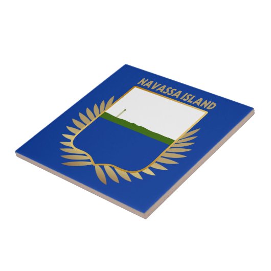 Flaggenschild der Navassa Fliese (Seite)