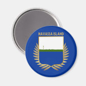 Flaggenschild der Navassa Magnet (Vorderseite/Rückseite)