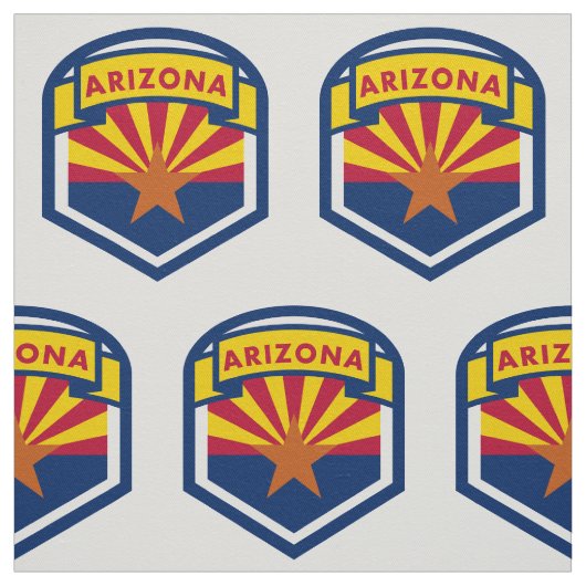 Flaggenschild des Staates Arizona Stoff (Muster)
