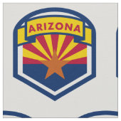 Flaggenschild des Staates Arizona Stoff (Nahaufnahme)
