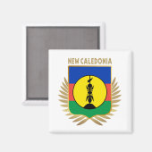 Flaggenschild für Neukaledonien Magnet (Vorderseite/Rückseite)