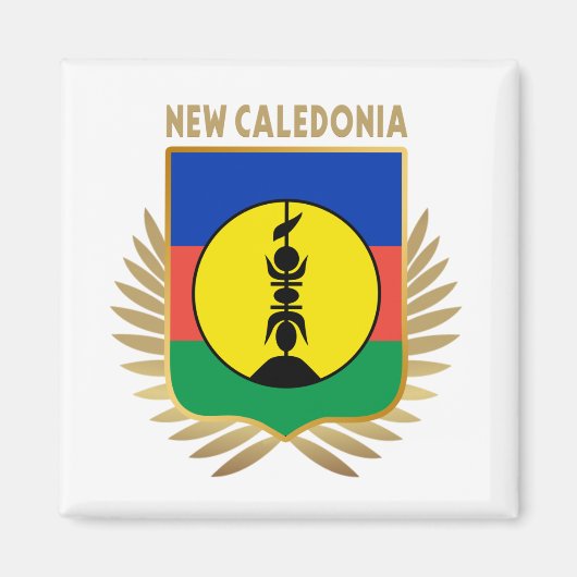 Flaggenschild für Neukaledonien Magnet (Vorne)