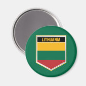 Flaggenschild-Magnet für Litauen Magnet (Vorderseite/Rückseite)