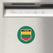 Flaggenschild-Magnet für Litauen Magnet (In Situ (Geschirrspüler))