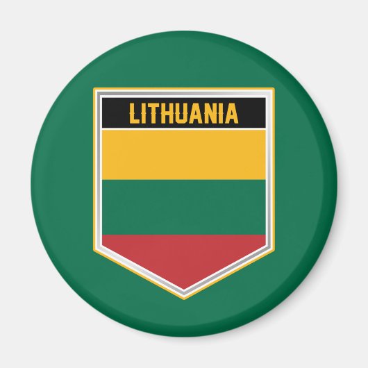 Flaggenschild-Magnet für Litauen Magnet (Vorne)