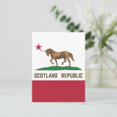 Flaggenschlösser der Republik Schottland Postkarte (Stehend Vorderseite)