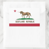 Flaggenschlösser der Republik Schottland Rechteckiger Aufkleber (Tasche)