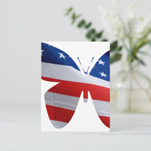 Flaggenschmetterer Postkarte (Stehend Vorderseite)