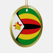 Flaggenschmuck von Simbabwe Keramikornament (Rechts)