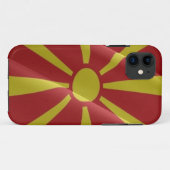 Flaggenschwankungen Nordmakedoniens - Case-Mate iPhone Hülle (Rückseite (Horizontal))