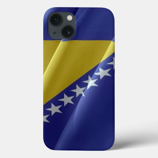 Flaggenschwankungen von Bosnien und Herzegowina - Case-Mate iPhone Hülle (Rückseite)