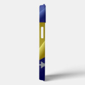 Flaggenschwankungen von Bosnien und Herzegowina - Case-Mate iPhone Hülle (Rückseite / Rechts)