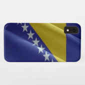 Flaggenschwankungen von Bosnien und Herzegowina - Case-Mate iPhone Hülle (Rückseite (Horizontal))