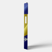 Flaggenschwankungen von Bosnien und Herzegowina - Case-Mate iPhone Hülle (Rückseite / Rechts)