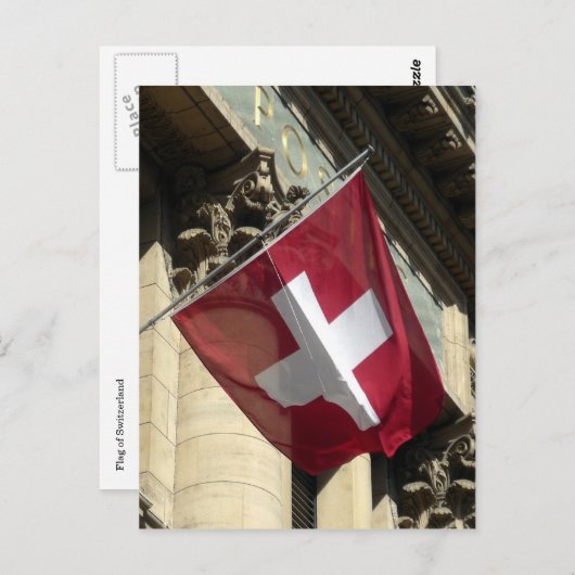 Flaggenschweiz Postkarte (Vorne/Hinten)