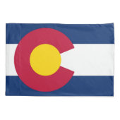 Flaggenstaat Colorado Print Patriota Kissenbezug (Rückseite)