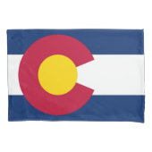 Flaggenstaat Colorado Print Patriota Kissenbezug (Vorderseite)
