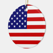 Flaggenstaat der USA Keramik Ornament (Links)