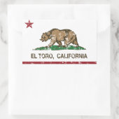 Flaggenstaat El Toro Rechteckiger Aufkleber (Tasche)