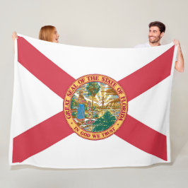 Flaggenstaat Florida Print Patriotc Fleecedecke