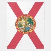 Flaggenstaat Florida Print Patriotc Fleecedecke (Vorderseite)