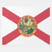 Flaggenstaat Florida Print Patriotc Fleecedecke (Vorderseite (Horizontal))
