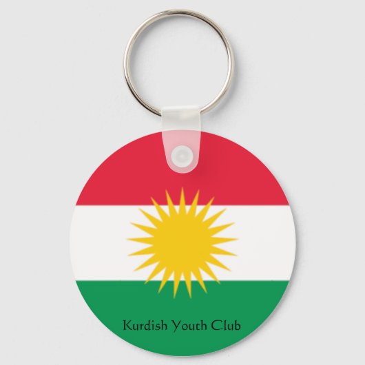 Flaggenstaat Kurdistan, Kurdischer Jugendclub Schlüsselanhänger (Vorderseite)