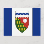 Flaggenstaat Nordwestterritorium Postkarte (Vorderseite)
