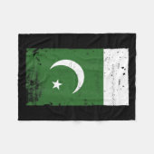 Flaggenstaat Pakistans Nationalstolz Fleecedecke (Vorderseite (Horizontal))