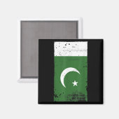 Flaggenstaat Pakistans Nationalstolz Magnet (Vorderseite/Rückseite)