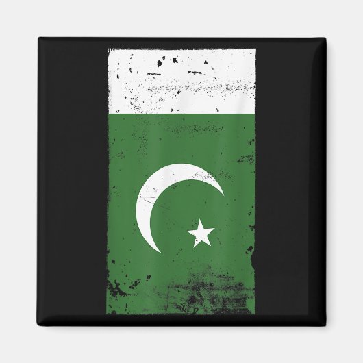 Flaggenstaat Pakistans Nationalstolz Magnet (Vorne)