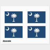 Flaggenstaat Rechteckiger Aufkleber (Blatt)