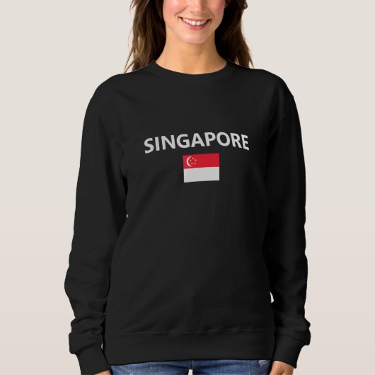 Flaggenstaat Singapur Sweatshirt (Vorderseite)