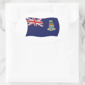 Flaggensticker der Kaimaninseln Ovaler Aufkleber (Tasche)