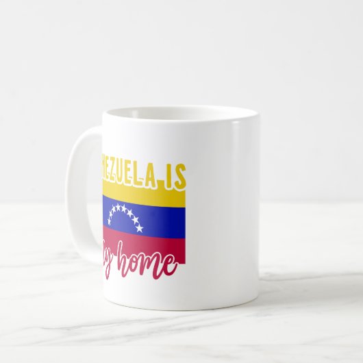 Flaggenstolz Venezuelas Kaffeetasse (Vorderseite Links)