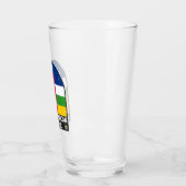 Flaggensymbol der Zentralafrikanischen Republik Glas (Links)