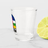 Flaggensymbol der Zentralafrikanischen Republik Schnapsglas (Rechts)