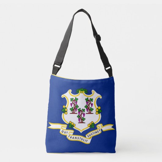 Flaggentasche, Connecticut Tragetaschen Mit Langen Trägern (Vorderseite)