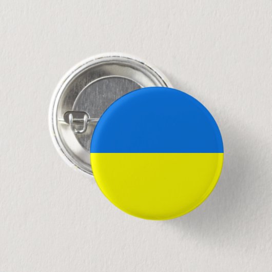 Flaggentaste der Ukraine (Ukrainisch) Button (Vorne & Hinten)