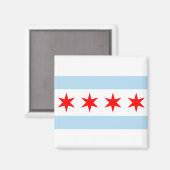 Flaggentasten von Chicago Magnet (Vorderseite/Rückseite)