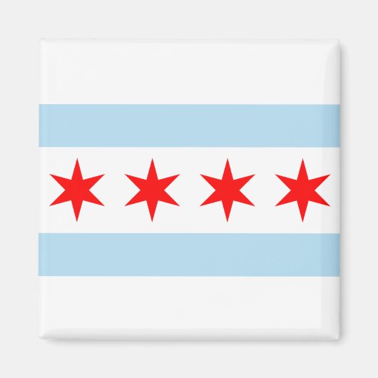 Flaggentasten von Chicago Magnet (Vorne)