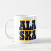 Flaggentext des Alaskan-Staates Kaffeetasse (Links)